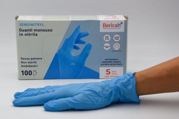 GUANTI SENSI NITRILE PF -S- da 100