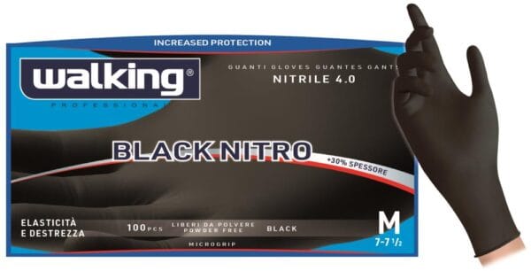 GUANTI *BLACK NITRO* NERO -XL- da 100